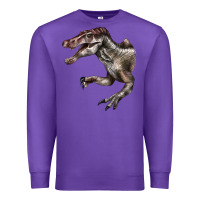 Purple Spinosaurus Face Premium Sweatshirt - LillyAllenDesigns