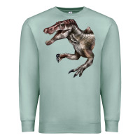 Seafoam Spinosaurus Face Premium Sweatshirt - LillyAllenDesigns