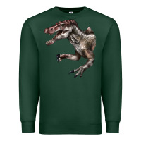 Sports Green Spinosaurus Face Premium Sweatshirt - LillyAllenDesigns