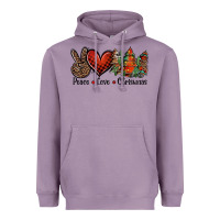 Lavender Peace love western christmas trees Heavyweight Hoodie - Jasminsmagicworld