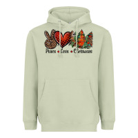 Matcha Peace love western christmas trees Heavyweight Hoodie - Jasminsmagicworld
