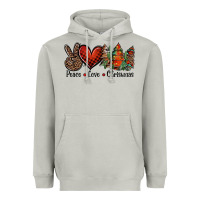 Moon Dust Peace love western christmas trees Heavyweight Hoodie - Jasminsmagicworld