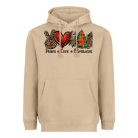 Mushroom Peace love western christmas trees Heavyweight Hoodie - Jasminsmagicworld
