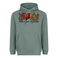 Sage Peace love western christmas trees Heavyweight Hoodie - Jasminsmagicworld