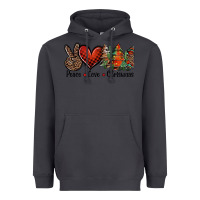 Smoke Peace love western christmas trees Heavyweight Hoodie - Jasminsmagicworld