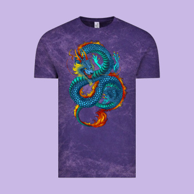 Vintage Tee Blue dragon