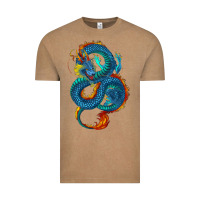 Vintage Coffee Blue dragon Vintage Tee - RanaPortraitStore