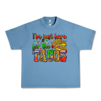 Pebble Blue i'm just here for the tacos Urban Heavy Tee - Zillion Design Studio