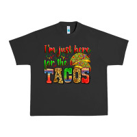 Pigment Black i'm just here for the tacos Urban Heavy Tee - Zillion Design Studio