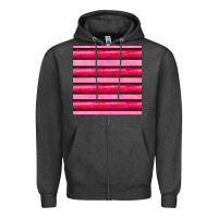Charcoal Heather valentines day zebra stripes seamless pattern Zipper Hoodie - BundleAndBundleShop