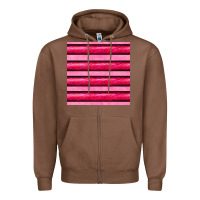 Chestnut valentines day zebra stripes seamless pattern Zipper Hoodie - BundleAndBundleShop