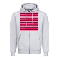 Heather Grey valentines day zebra stripes seamless pattern Zipper Hoodie - BundleAndBundleShop