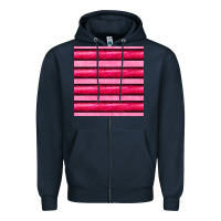 Navy valentines day zebra stripes seamless pattern Zipper Hoodie - BundleAndBundleShop