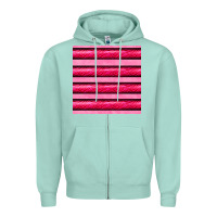 Seafoam valentines day zebra stripes seamless pattern Zipper Hoodie - BundleAndBundleShop