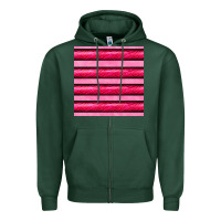 Sports Green valentines day zebra stripes seamless pattern Zipper Hoodie - BundleAndBundleShop