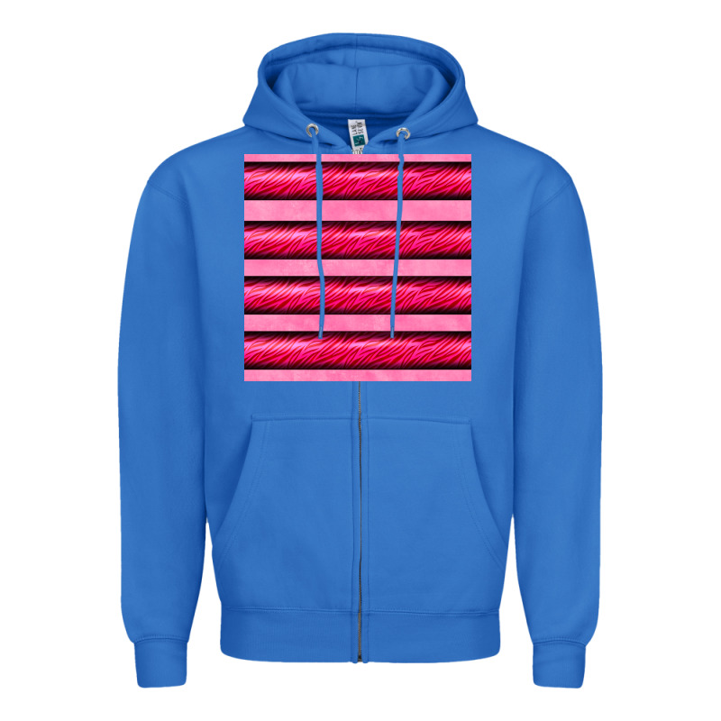 Valentines Day Zebra Stripes Seamless Pattern Zipper Hoodie by BundleAndBundleShop | Teevron