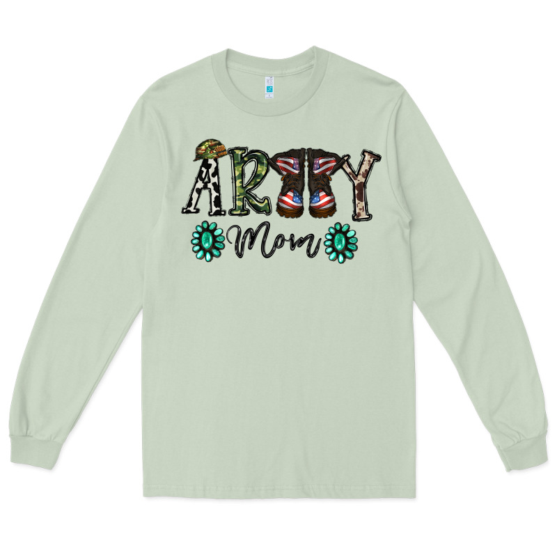 Army Mom Long Sleeve Tee by SublimationCraftShop | Teevron