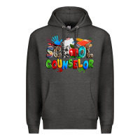Charcoal Heather school counselor Premium Hoodie - NancyCooperArtShop