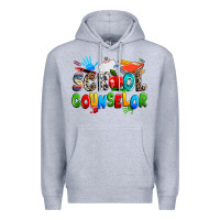 Heather Grey school counselor Premium Hoodie - NancyCooperArtShop