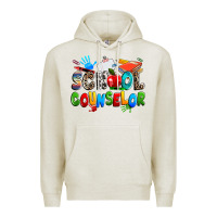 Oatmeal Heather school counselor Premium Hoodie - NancyCooperArtShop