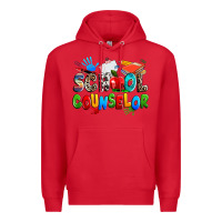 Red school counselor Premium Hoodie - NancyCooperArtShop