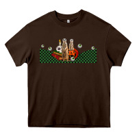 Chocolate Brown halloween meerkat Heavy Core Tee - LillyAllenDesigns