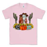 Bubblegum Pink Fall Cow Classic Tee - CowhideDigitalArt
