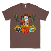 Chestnut Fall Cow Classic Tee - CowhideDigitalArt