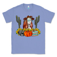Colony Blue Fall Cow Classic Tee - CowhideDigitalArt