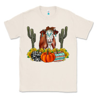 Natural Fall Cow Classic Tee - CowhideDigitalArt