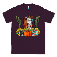 Plum Fall Cow Classic Tee - CowhideDigitalArt