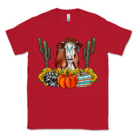 Red Fall Cow Classic Tee - CowhideDigitalArt