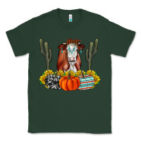 Sports Green Fall Cow Classic Tee - CowhideDigitalArt