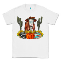 White Fall Cow Classic Tee - CowhideDigitalArt