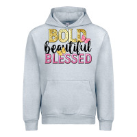 Heather Grey bold beautiful blessed Urban Hoodie - LillyAllenDesigns