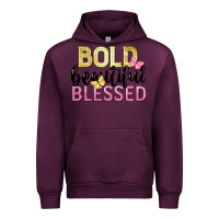 Mauve Wine bold beautiful blessed Urban Hoodie - LillyAllenDesigns
