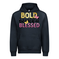 Navy bold beautiful blessed Urban Hoodie - LillyAllenDesigns