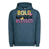 Pigment Midnight Navy bold beautiful blessed Urban Hoodie - LillyAllenDesigns