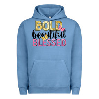 Pigment Pebble Blue bold beautiful blessed Urban Hoodie - LillyAllenDesigns