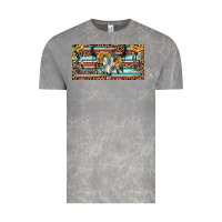 Cloud Rock Boho bull skull and serape Vintage Tee - RanaPortraitStore