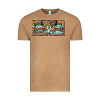 Vintage Camel Boho bull skull and serape Vintage Tee - RanaPortraitStore