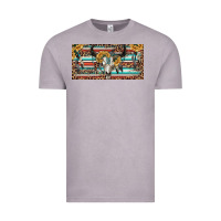 Vintage Zinc Boho bull skull and serape Vintage Tee - RanaPortraitStore