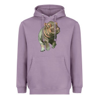 Lavender baby hippo Heavyweight Hoodie - LillyAllenDesigns