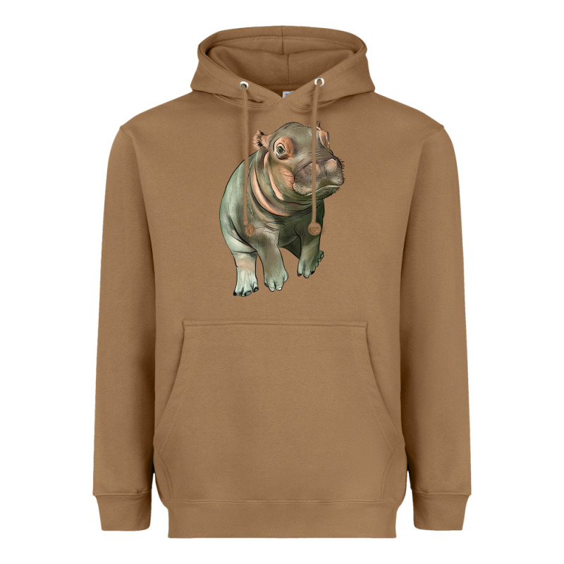 Baby Hippo Heavyweight Hoodie by LillyAllenDesigns | Teevron