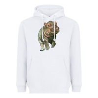 White baby hippo Heavyweight Hoodie - LillyAllenDesigns