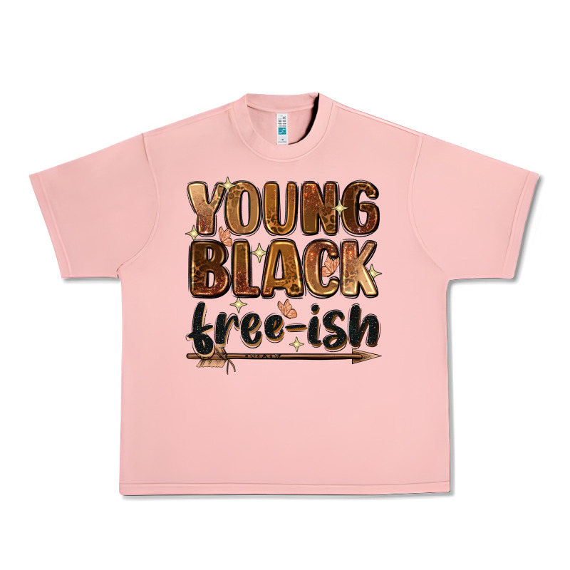 Young Black Free Ish Urban Heavy Tee by Zillion Design Studio | Teevron