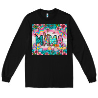 Black Easter Mama Leopard tumbler Easter Day Long Sleeve Tee - Neo Western