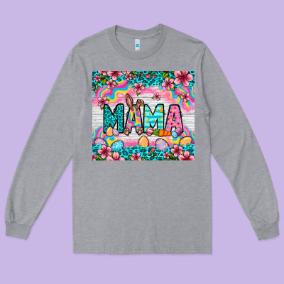 Easter Mama Leopard Tumbler Easter Day Long Sleeve Tee Designed By Neo Western