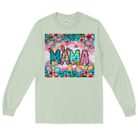 Matcha Easter Mama Leopard tumbler Easter Day Long Sleeve Tee - Neo Western
