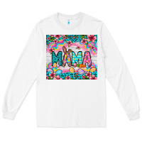 White Easter Mama Leopard tumbler Easter Day Long Sleeve Tee - Neo Western